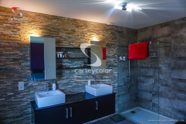 DONCOURT-LES-CONFLANS - Maison déco design moderne, salle-de-bains, finition haut de gamme - CARTEYCOLOR