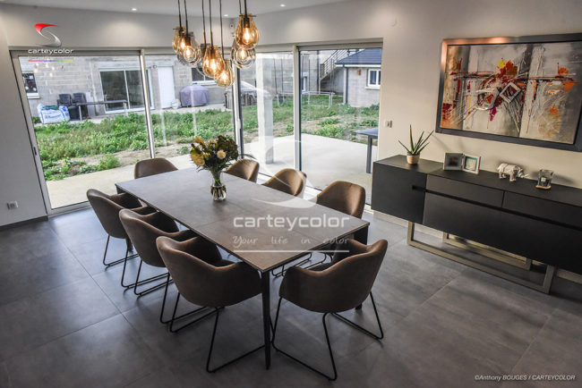 FLEVY - Maison déco design moderne, salle à manger, peinture acrylique haut de gamme - CARTEYCOLOR