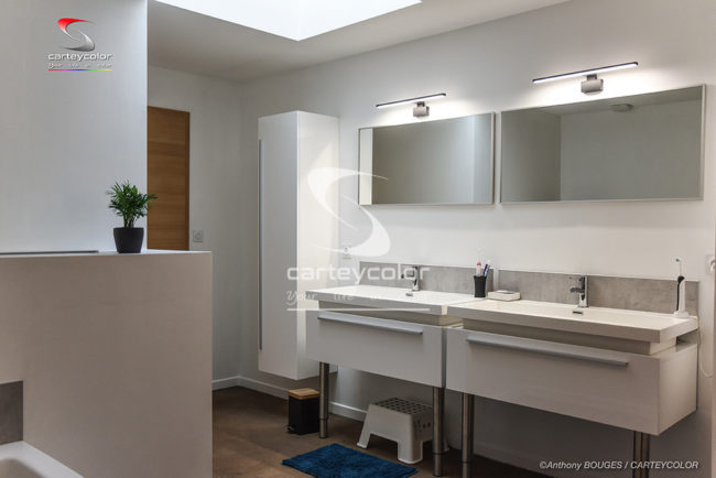 AY-SUR-MOSELLE - Maison déco design moderne, salle de bains, peinture acrylique, parquet-chêne, fintion haut de gamme - CARTEYCOLOR