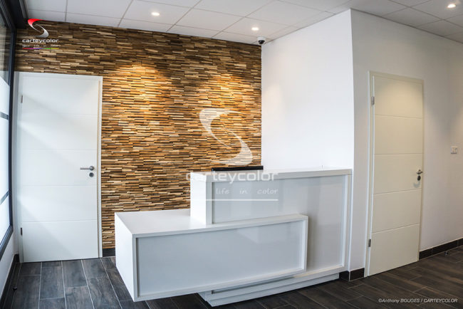 CONFLANS-EN-JARNISY - Cabinet dentaire Bordron, accueil, déco design moderne, finition haut de gamme - CARTEYCOLOR