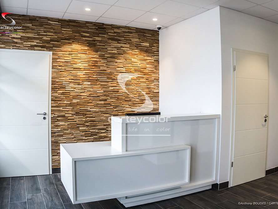 CONFLANS-EN-JARNISY - Cabinet dentaire Bordron, accueil, déco design moderne, finition haut de gamme - CARTEYCOLOR