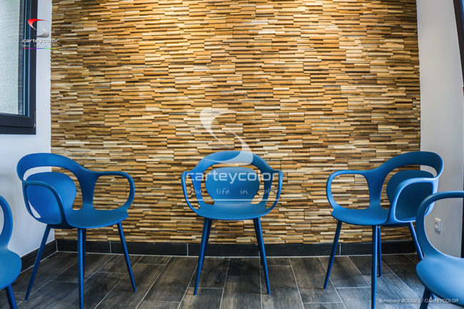 CONFLANS-EN-JARNISY - Cabinet dentaire Bordron, salle d'attente, déco design moderne, finition haut de gamme - CARTEYCOLOR