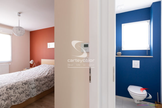 SAULNY - Maison moderne mise en peinture 1er étage - CARTEYCOLOR