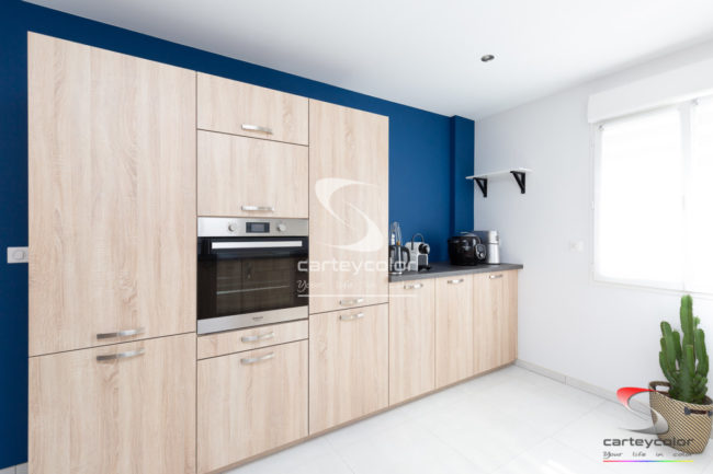 SAULNY - Maison moderne mise en peinture cuisine - CARTEYCOLOR