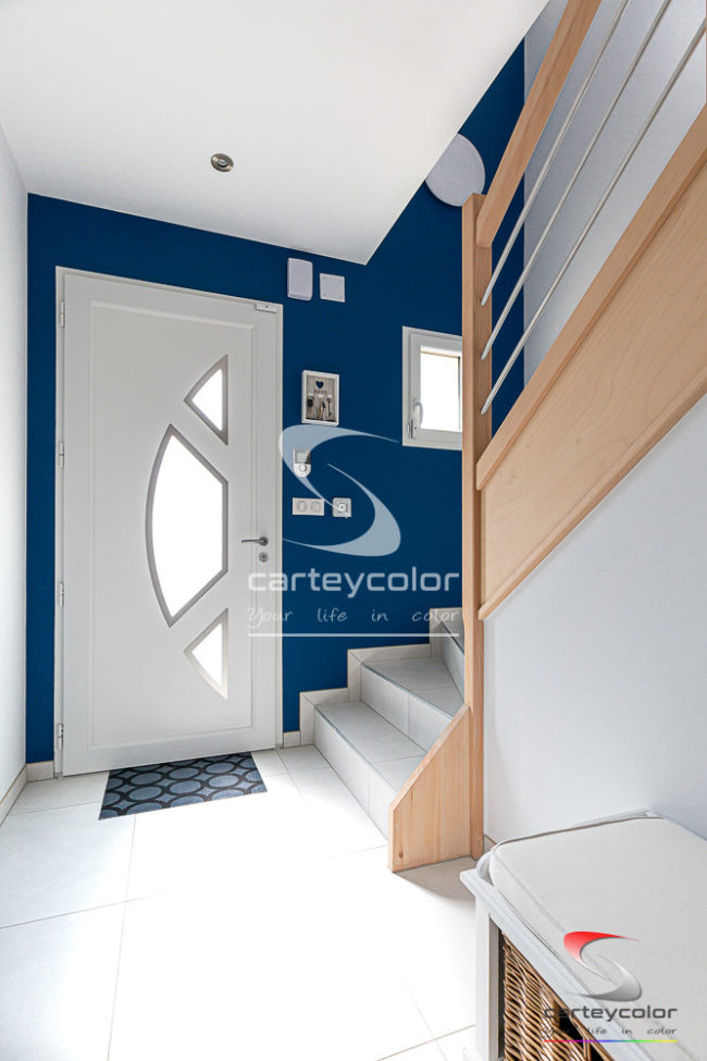 SAULNY - Maison moderne mise en peinture entrée - CARTEYCOLOR