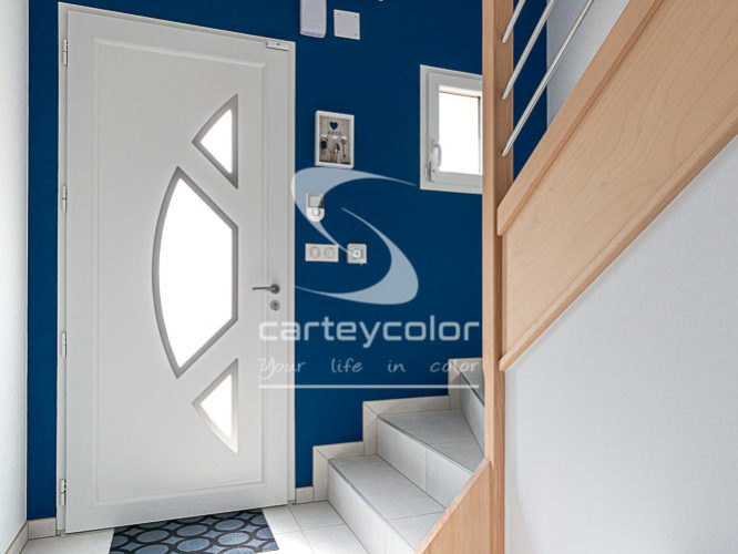 SAULNY - Maison moderne mise en peinture entrée - CARTEYCOLOR