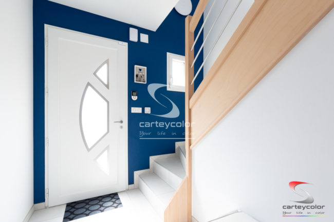 SAULNY - Maison moderne mise en peinture entrée - CARTEYCOLOR