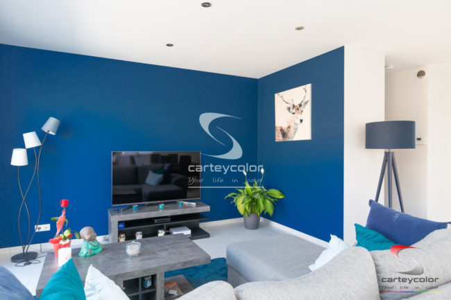 SAULNY - Maison moderne mise en peinture salon - CARTEYCOLOR