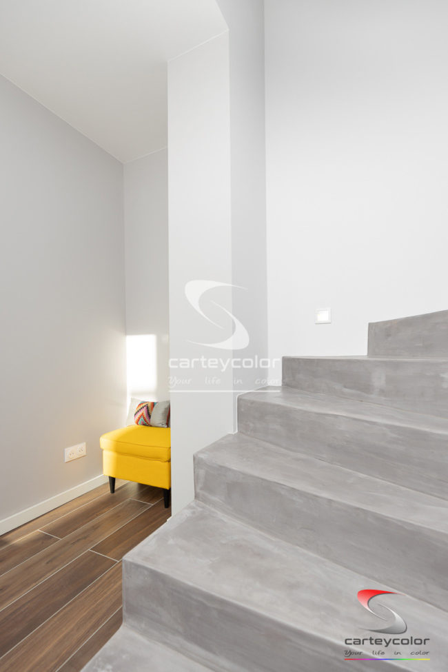 EVRANGE - Maison moderne, réalisation d'un béton ciré - CARTEYCOLOR