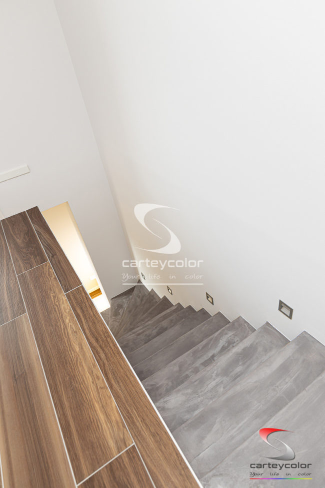 EVRANGE - Maison moderne, réalisation d'un béton ciré - CARTEYCOLOR